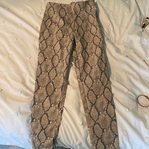 Princess Polly size 2 snakeskin pants